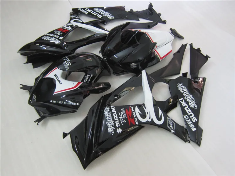 Gorąca Sprzedaż Zestaw Formy Formy Dla Suzuki GSXR1000 2007 White Black Fairings Set GSXR1000 07 08 OT50