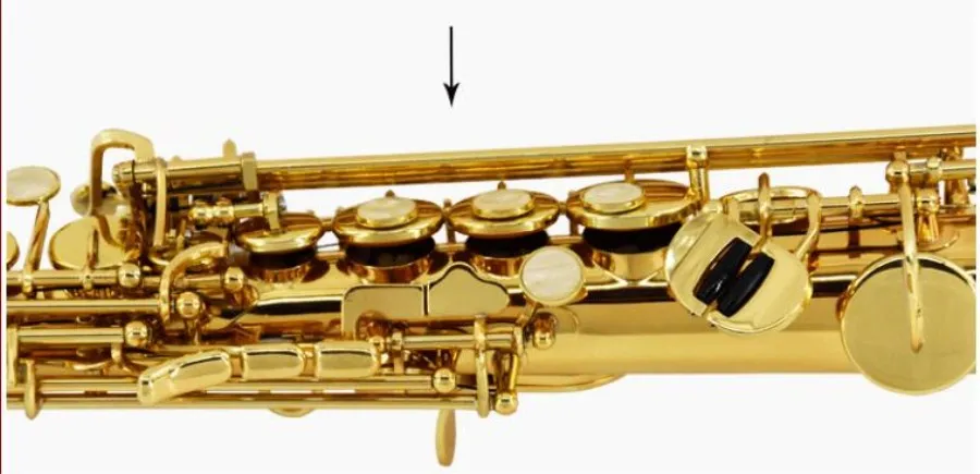Yanagisawa S-992 Sopran Saxofon B Plansmusikinstrument Saxofon spelar Yanagisawa Professionellt gratis frakt