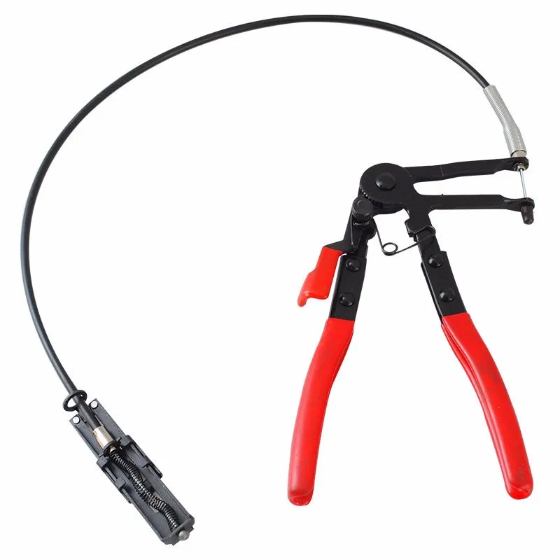 Auto Vehicle Tools Cable Type Flexible Wire Long Reach Hose Clamp Pliers for Car Repairs Hose Clamp Removal Tool Alicate