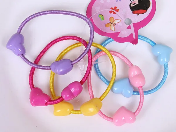 Nouveauté couleur bonbon élastique cheveux élastiques enfants Carton cheveux ornements filles cheveux corde pour Kids6387795