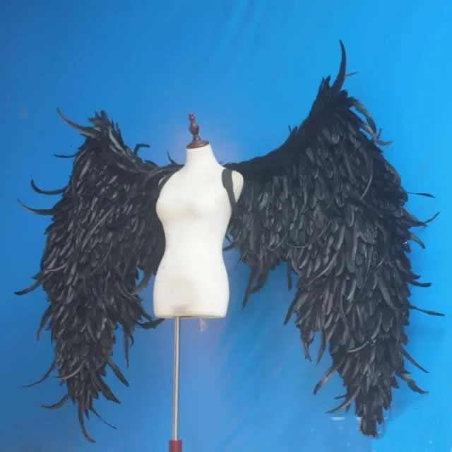 Big white Devil feather wings Cartoon performance Magazine shooting Fashion show large props Cosplay costumes EMS 