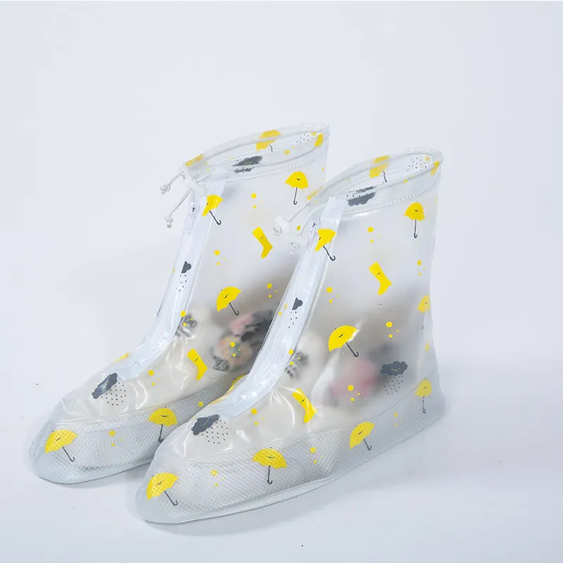 Chaussures de pluie imperméables en PVC réutilisées, couvre-chaussures d'extérieur pour femmes, 4 couleurs, anti-poussière, pour le nettoyage des tapis de marche sous la pluie