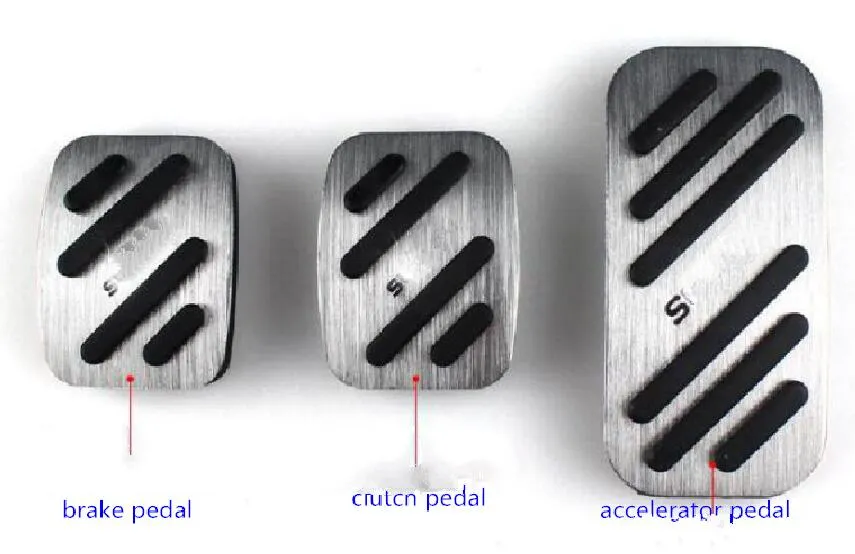 Pedale della frizione in lega di alluminio di alta qualità, pedale dell'acceleratore, pedale del freno, pedana dell'auto SUZUKI Vitara 2014-2019