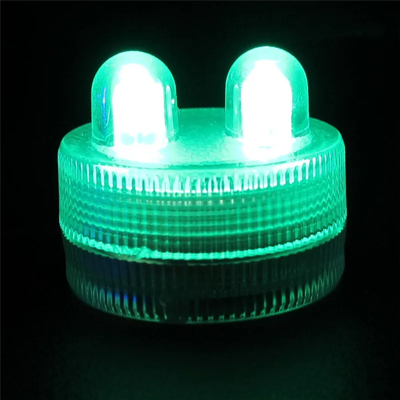 Super Bright Dual LED Submersible Waterproof Tea Lights Decoration Candle Wedding Party Christmas Holiday High Quality decoration light