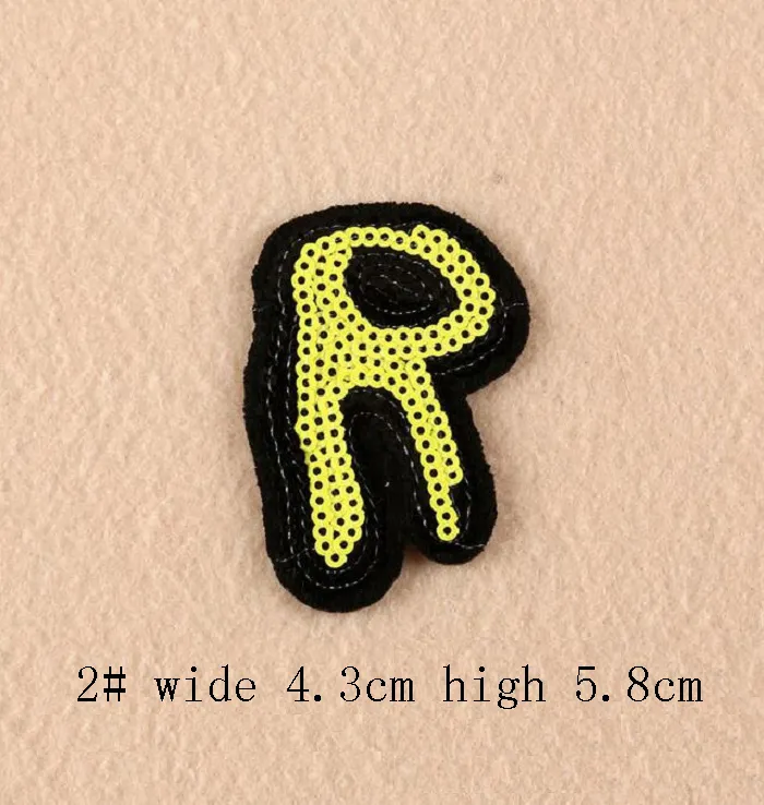 Fer sur patchs bricolage patch autocollant à paillettes pour vêtements vêtements badges en tissu couture brillant paillettes note amour musique etc253T