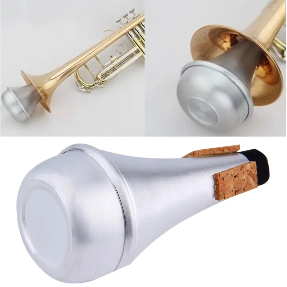 Aluminium Straight Trumpets Mute For Jazz Instrument Practice Beginner