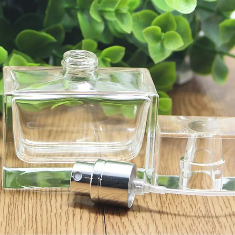 30ml Praktisk Parfymflaska Glas Refillerbar Fragrance Bottle Tomt Förpackningsfodral med Metall Spray Automiserar Makeup Tool ZA1616