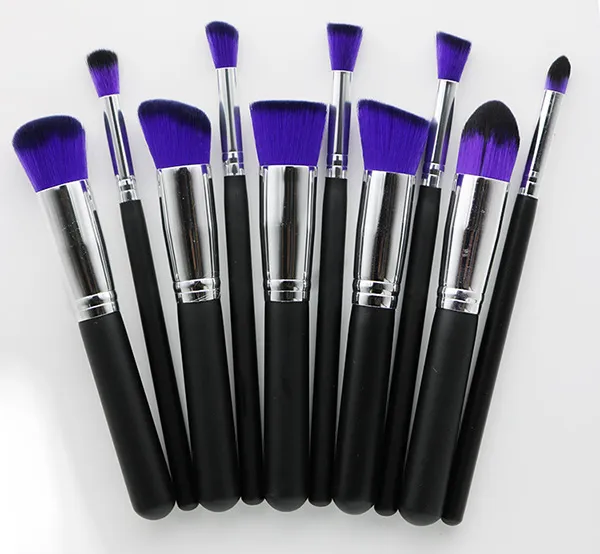 10st / set Professionell Mini Makeup Brushes Verktyg Satser Make Up Borstar Full kosmetisk borste Ögonskugga Läppansiktpulverborste