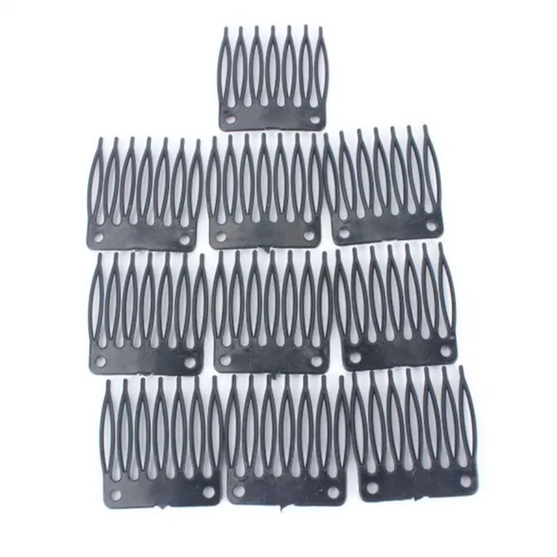50 Plastic Synthetic Wig Comb Clips For Styling And Extension From