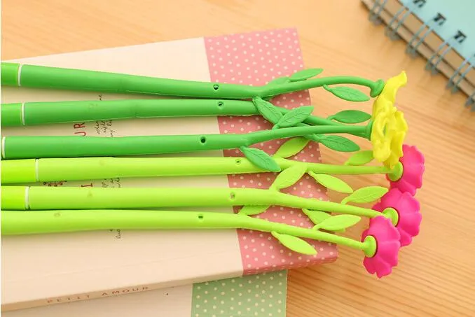 Flower Plant Shaped Ball Point Pen Creative Stationery Ballpoint Pen Lovely Style G882