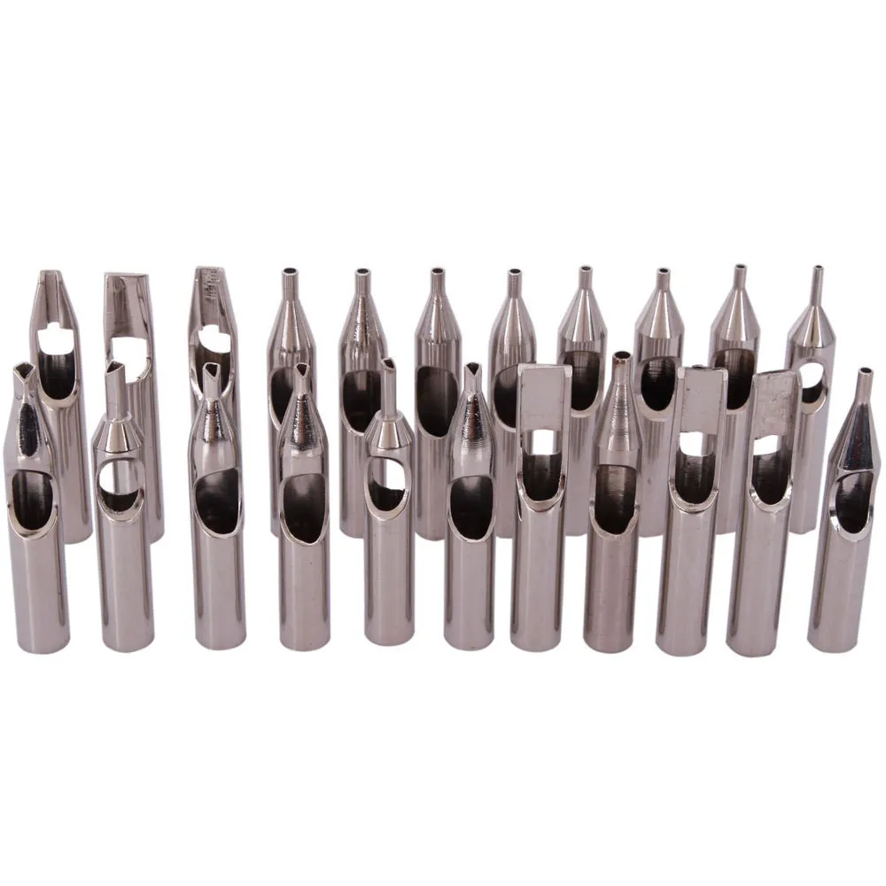 Kit de pointes de tatouage en acier inoxydable 304, 22 pièces, haute qualité, buse de tatouage, ensemble de mélange pour accessoires s