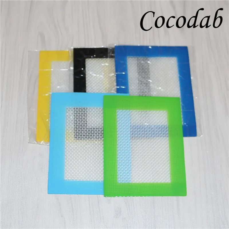 14x11.5cm tapis de silicone personnalisé tapis d'huile de silicone tapis de silicone tapis d'huile de vaporisateur de cire pour bang en verre DHL