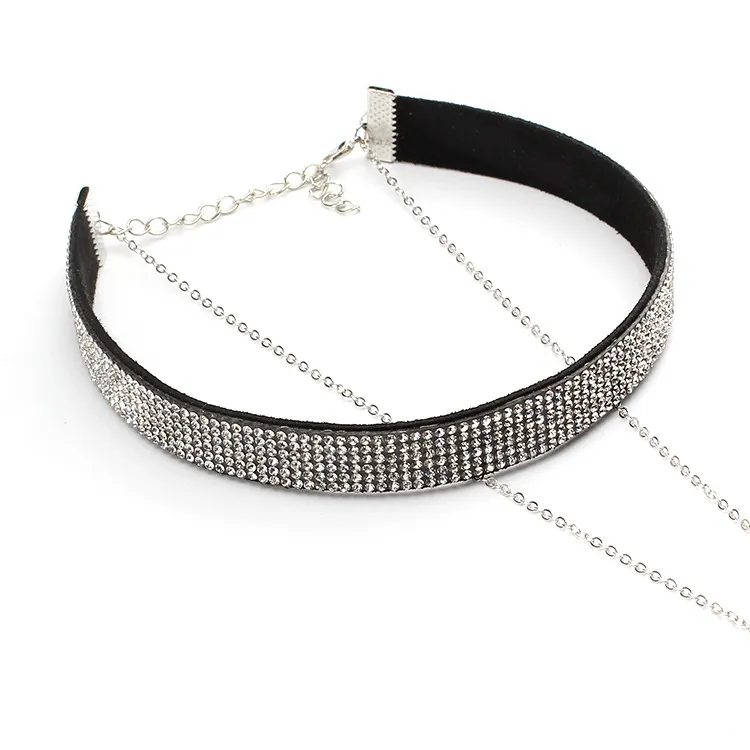 2017 Girocollo collana di velluto coreano collana di nappa multistrato collane girocollo di diamanti con collane girocollo in cristallo signora della moda