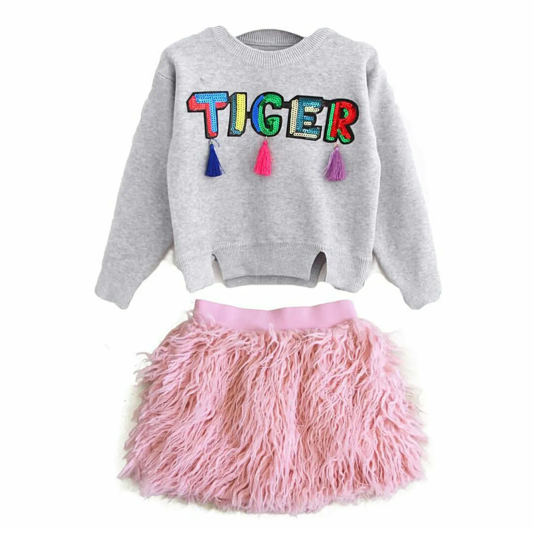 Ins Baby Girlsスカート新しいフリース秋の子供チュチュスカートスイートキッズミニスカートファッションガールブティック服C1880