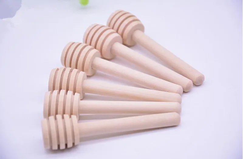 Wooden Honey stick Dippers honey stir rod Honey dipper 8 cm kitchen tool supplies fast shipping