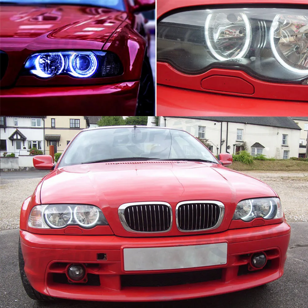 Anneaux Angel Eyes CCFL Pour BMW E46 - Halo Blanc Haute Luminosité