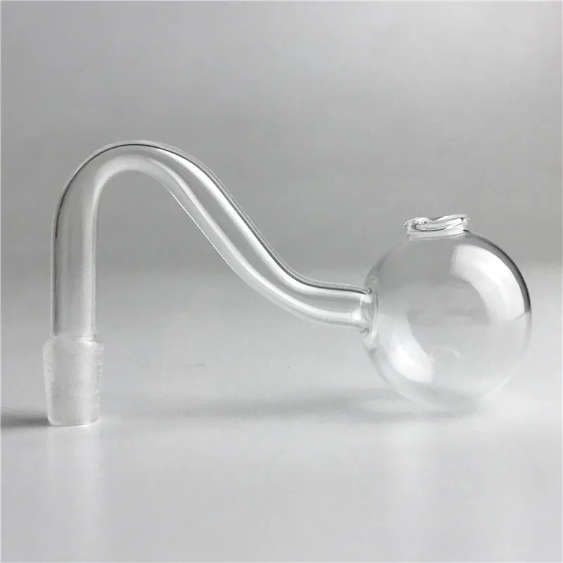 Tubo di vetro bruciatore a nafta grande da 30 mm XXL con narghilè Tubi fumatori di acqua sottile maschio da 10 mm Bruciatori Pyrex bong