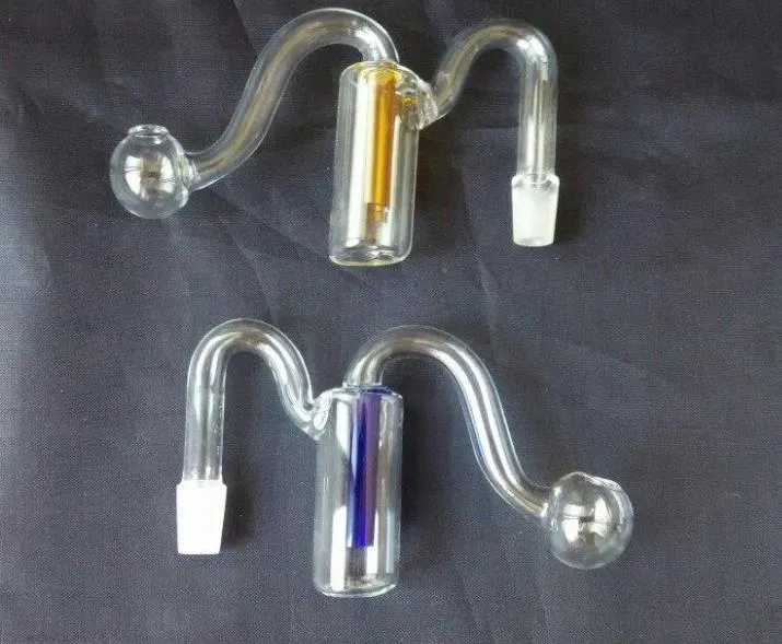 M-shaped filter pot glass bongs accessories Glass Smoking Pipes colorful mini multi-colors Hand Pipes Best Spoon glas