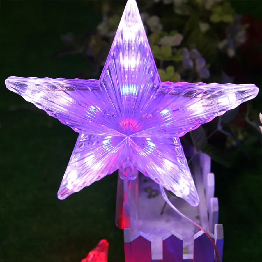 Modes Flash RGB 20CM Big Star Light Waterproof Fairy LED String Lights AC110V-220V For Christmas Party Wedding Decoration