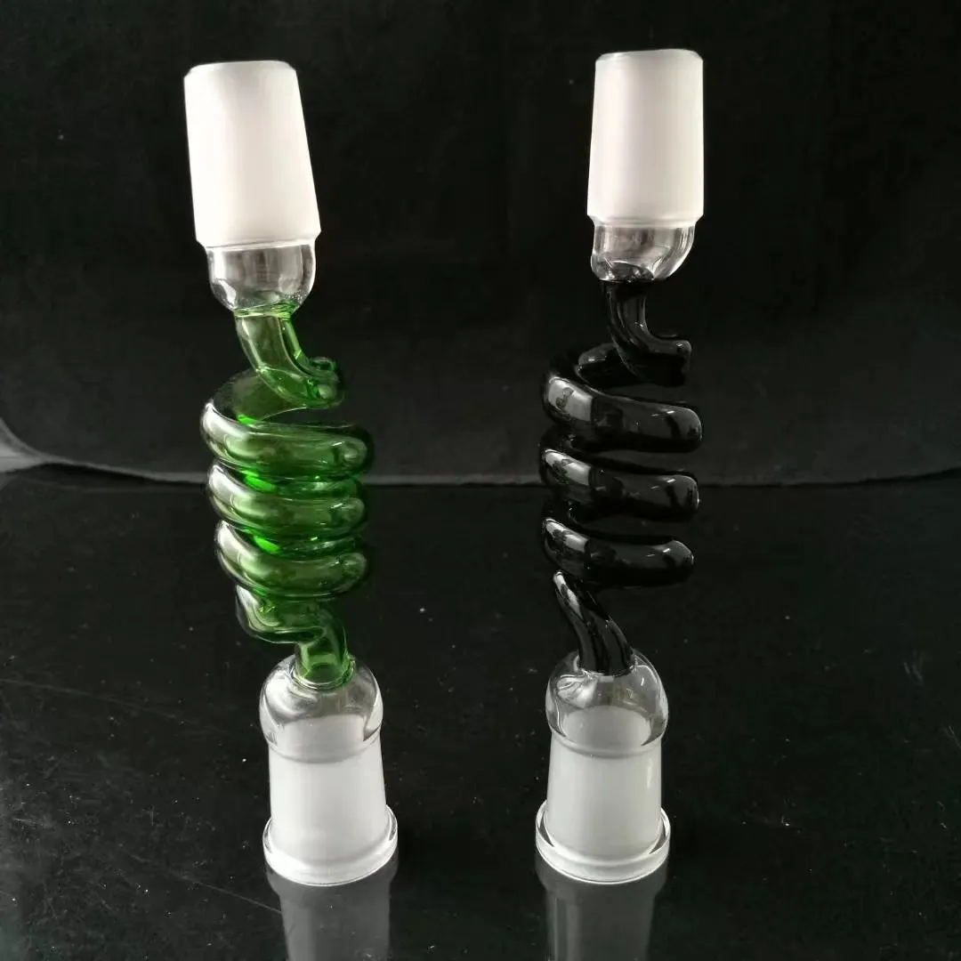 Pot droit en spirale de couleur 2022 ﾠ, Accessoires pour bangs en verre en gros, Pipe à eau en verre
