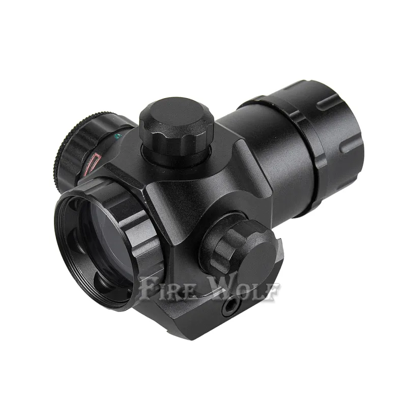 LOBO de FOGO Tactical Mini 1x22 Red Green Dot pistola Vista Âmbito Airsoft Riflescope Caça Âmbito para 20mm ferroviário