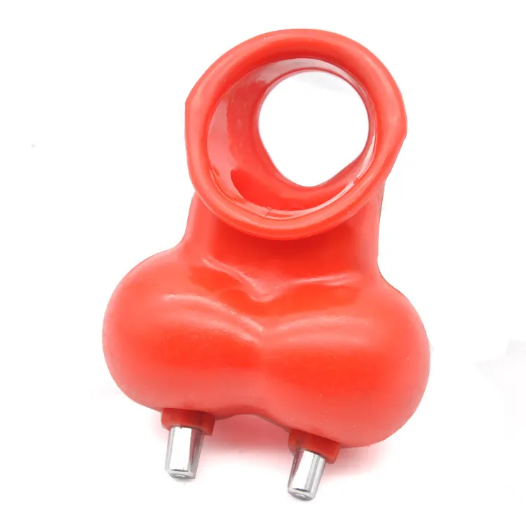 Pinis mâle électrique Scrotum Anneau Sleeve Cock Cage Cockrings Delay Toys Sex For Men Ring Hammer Ball Sfraver CP3268421287