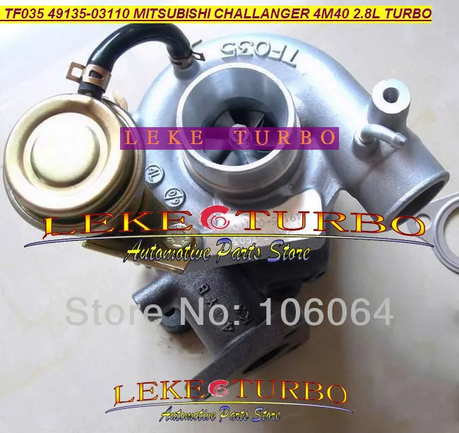 Turbo refrigerado por agua TF035 TD04 TF035HM-12T 49135-03110 49135 03110 ME202012 Turbocompresor para Mitsubishi Challenger 4M40 2.8L D