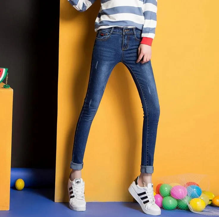 I jeans delle donne di modo più nuovi di marca sono pantaloni d'avanguardia selvaggi sottili sottili JW057 Womens Jean