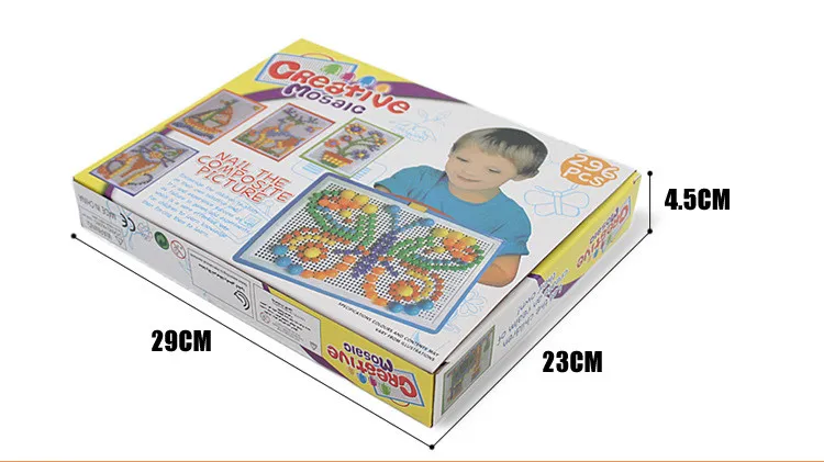 Kits de bricolage éducatifs champignons ongles puzzle jouets que les enfants tiennent opportunément perle à ongles 296 blocs de construction créatifs combinés