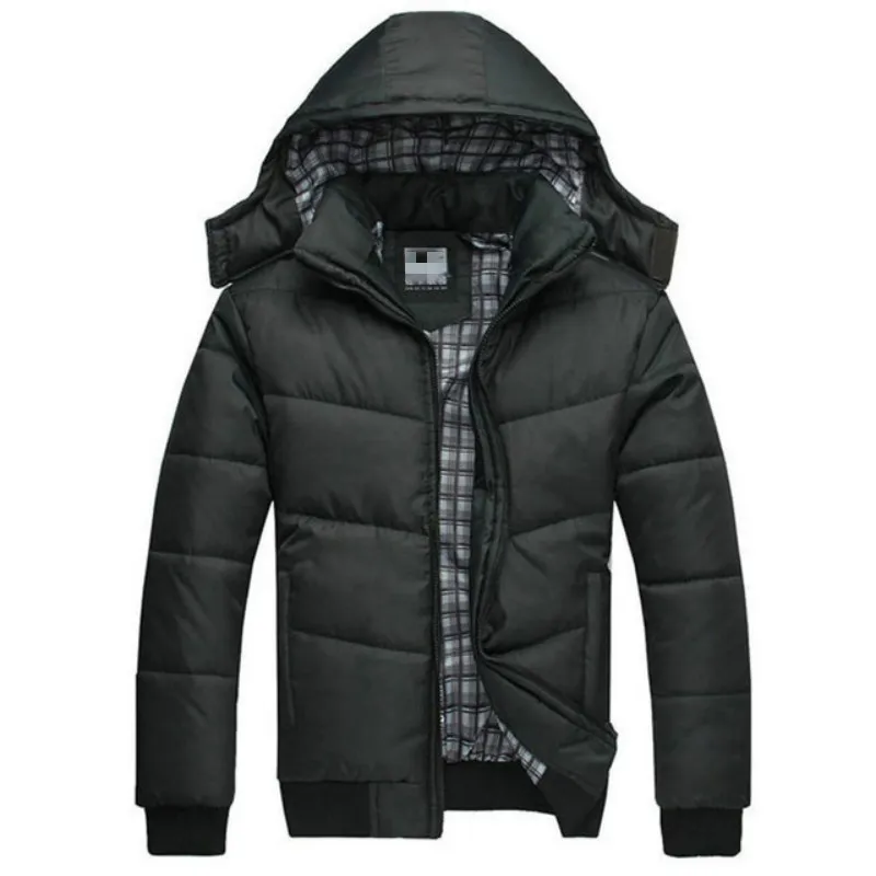 Winterjas Dik Houd Warm Thermische Ontspanning Rib Lange Mouw Coat Parka Mannen Outdoors Hoodie Verwijderbare Jassen Parka