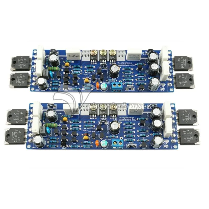 Freeshipping LJM Class AB L12-2 55V 120W Dual Channel Finished Audio Power Amplifier Board Amp Double channels
