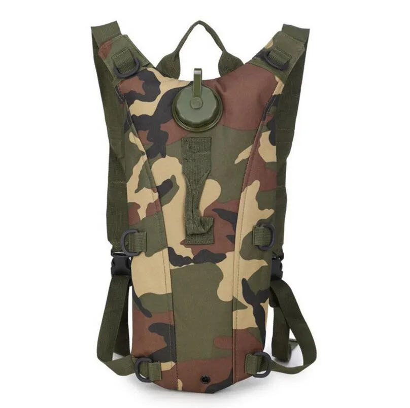 camouflage Portable Water Bag Pouch knapsack tactical backpack Bike Bicycle water bladders Backpacks Camping Hiking Hydration Packs pouch