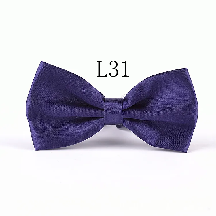 Mode Mäns kvinnors polyester Silk Bowtie Solid Color Metal Buckle Neck Bow Ties High Quality Justerable Bow Tie Optio218x