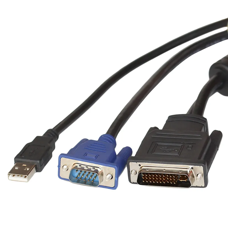 DVI M1 DA 30+5 Pin To VGA Dual Link+ USB Projector Cable For Infocus