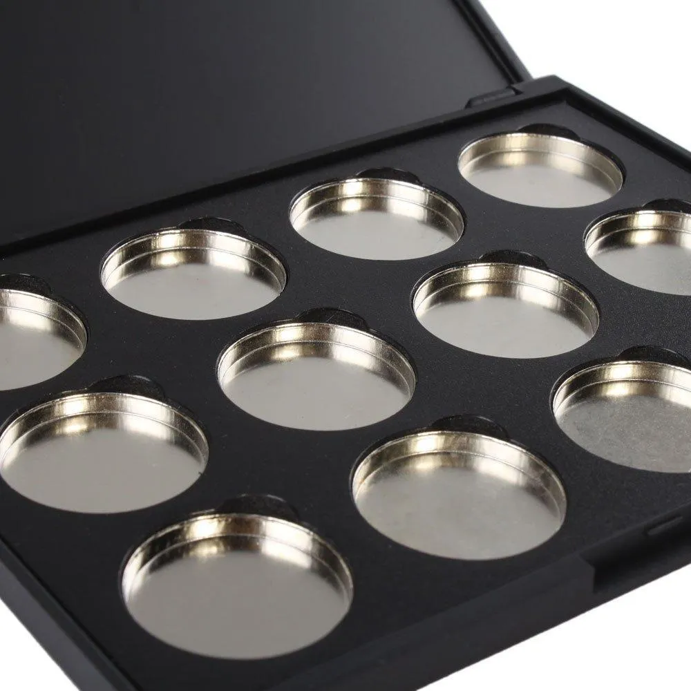 Vente en gros - Vente en gros - 10 Pack Maquillage Cosmétique Vide Aluminium Magnétique Fard À Paupières Ombre À Paupières Pigment Pans Palette Case