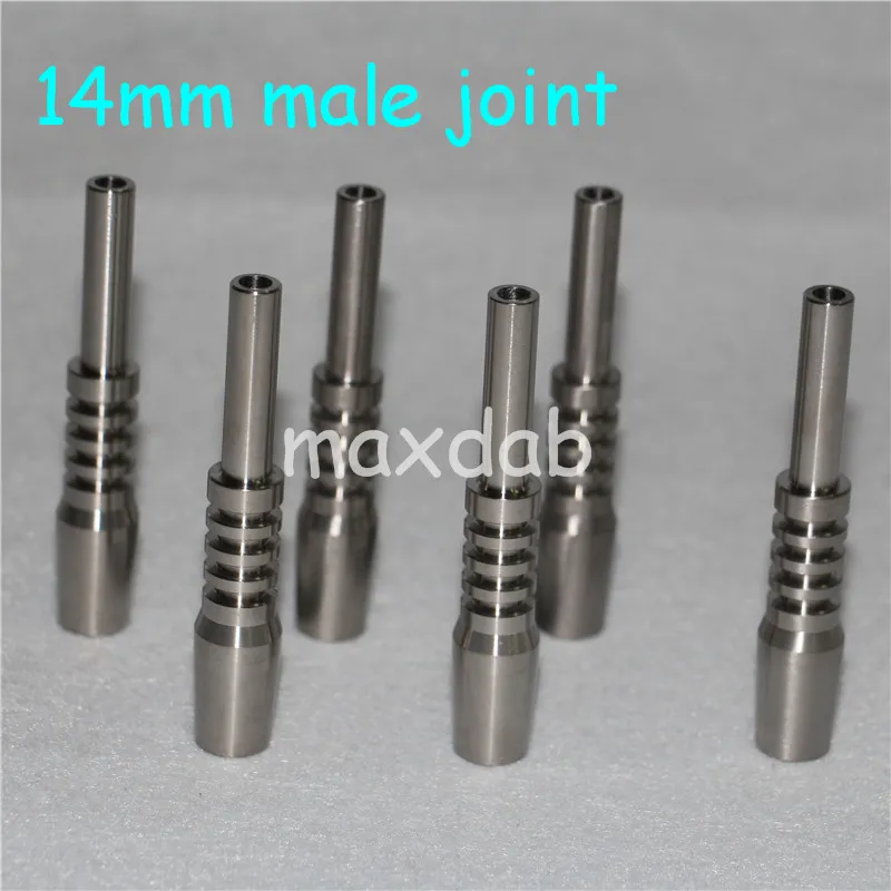 Handverktyg Domeslösa Titan Nails Grade2 14 18mm För Glas Bongs Rör 14mm Man