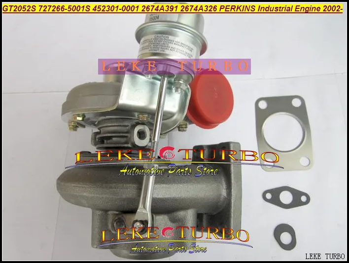 GT2052S 727266-5001S 452301-0001 2674A391 2674A326 Turbo Turbocharger For Perkins Industrial Engine 2002- Diesel (5)