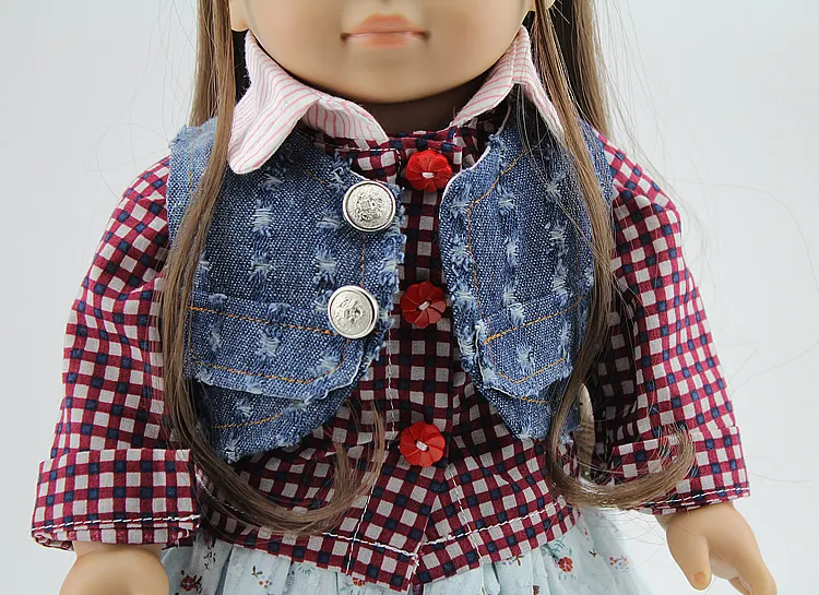 Long Straight Hair Girl Dolls 18'' AMERICAN Reborn Baby dolls cloth body newborn baby doll baby toys handmade girls gift