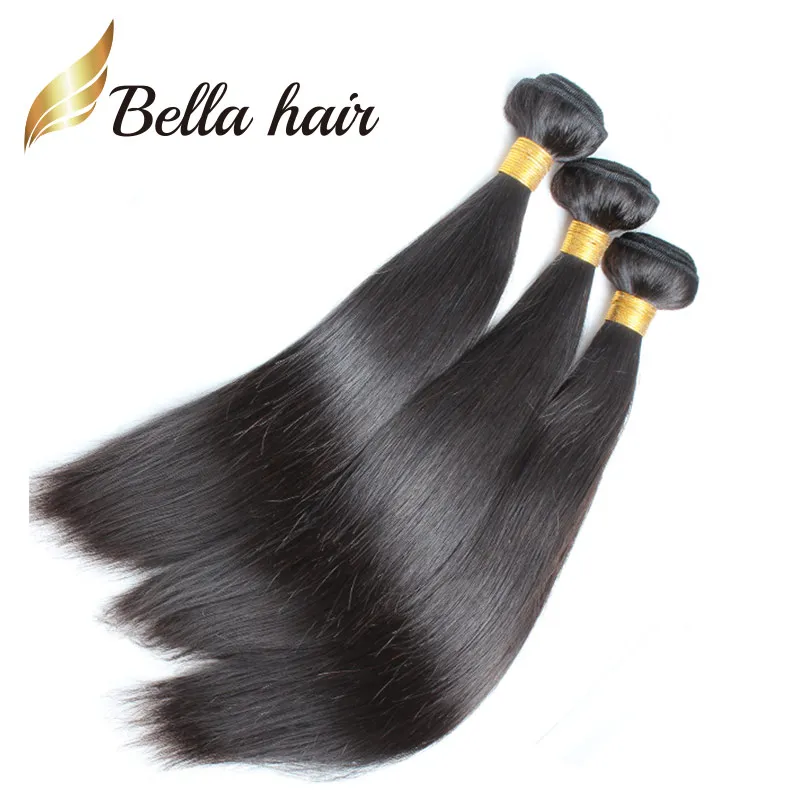 Reine cheveux qualité grade 8a 100 trame de cheveux indiens 3 pcs lot couleur naturelle soyeux extensions de cheveux raides livraison gratuite