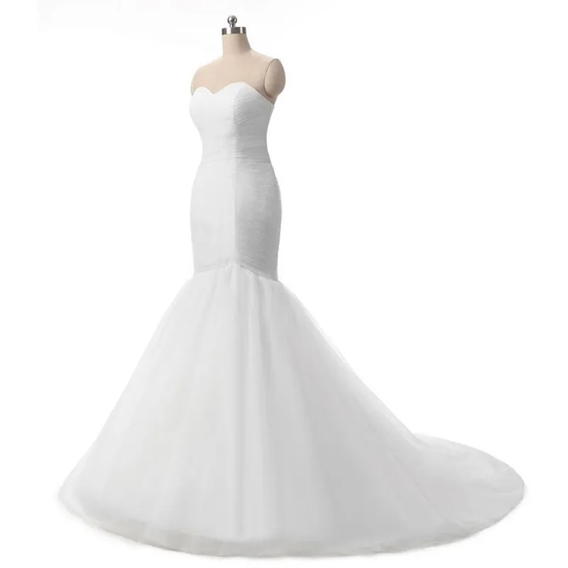 2017 новый кружева Русалка свадебные платья с органза бисером кристаллы плюс размер свадебные платья QC 381