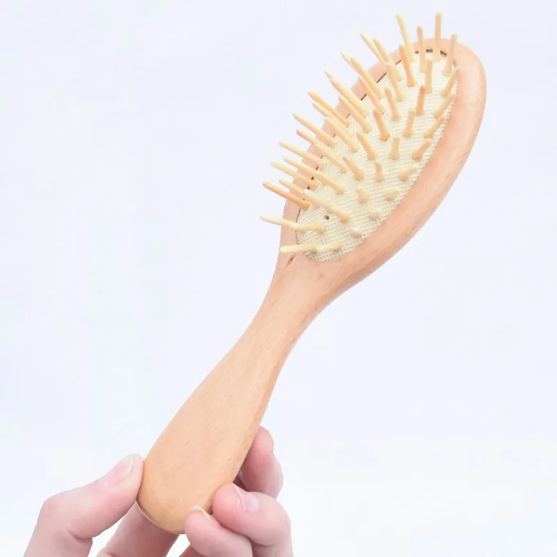 De haute qualité massage peigne en bois bambou brosse à cheveux brosse brosses soin des cheveux et beauté SPA masseur gros