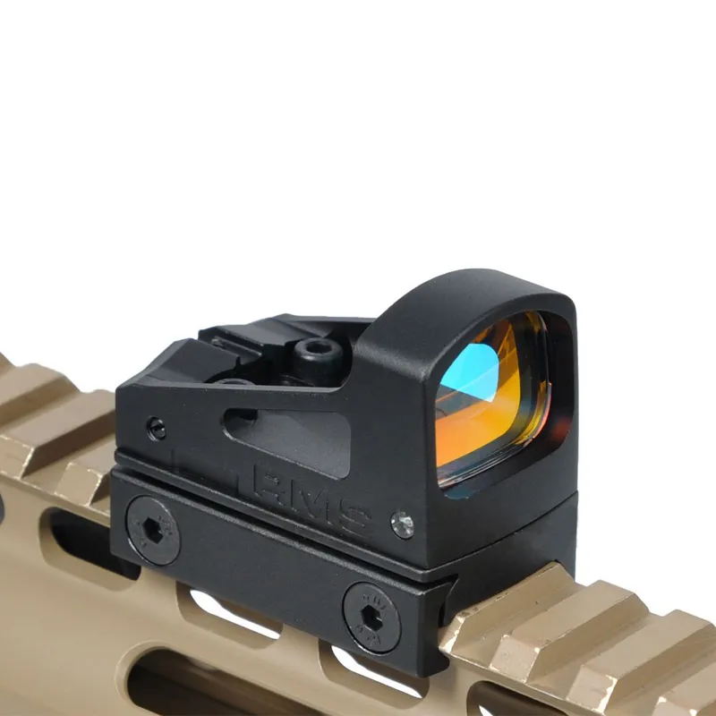 Taktisches RMS-Reflex-Rotpunktvisier mit belüfteter Halterung und Abstandshaltern für die Pistolengewehrjagd aus Aluminium