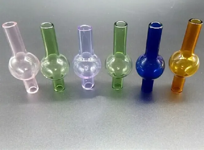 Colored Glass Bubble Carb Cap Okrągła Kopuła Kulkowa dla XL Gruba Quartz Thermal Banger Szklane Rury wodne