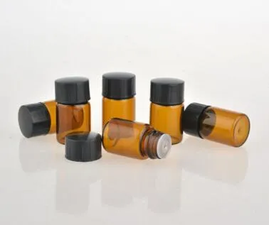 2ML Amber Brown Mini Cam Şişe, 2CC Amber Numune Vial, DHL Ücretsiz Kargo TARAFINDAN Küçük Esansiyel Yağ Parfüm Şişesi Fabrika fiyat