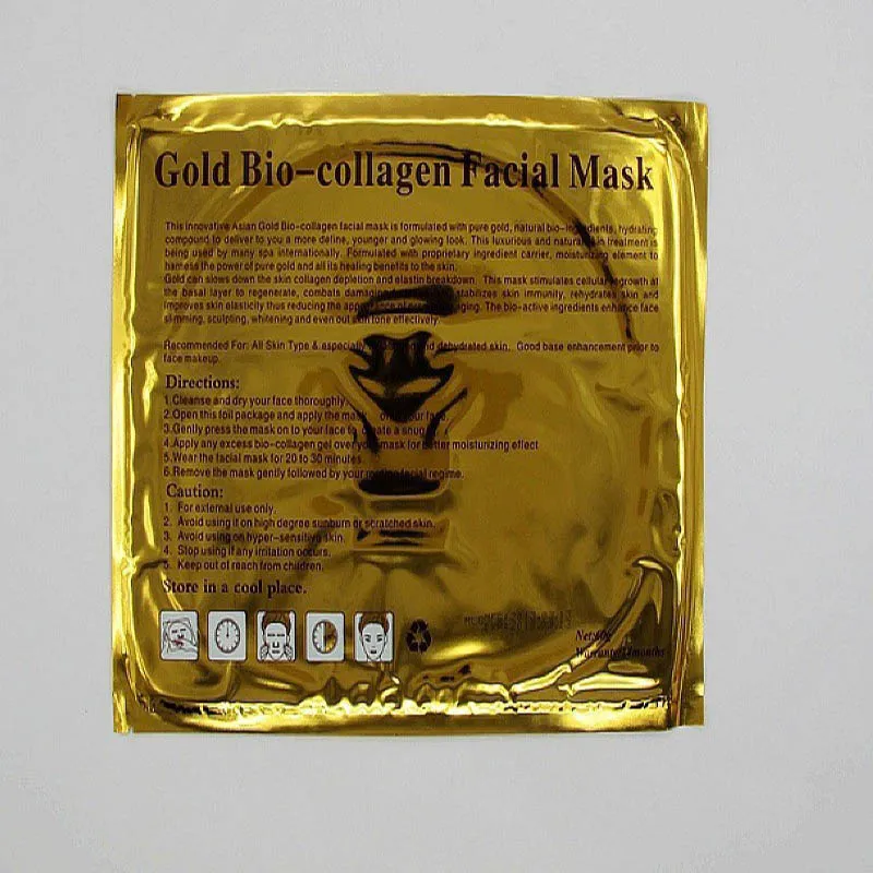 Gold Crystal Collagen mask Gold Bio Collagen Facial Mask Face Masks moisture replenishment whitening mask peels Anti-Aging skin care make up