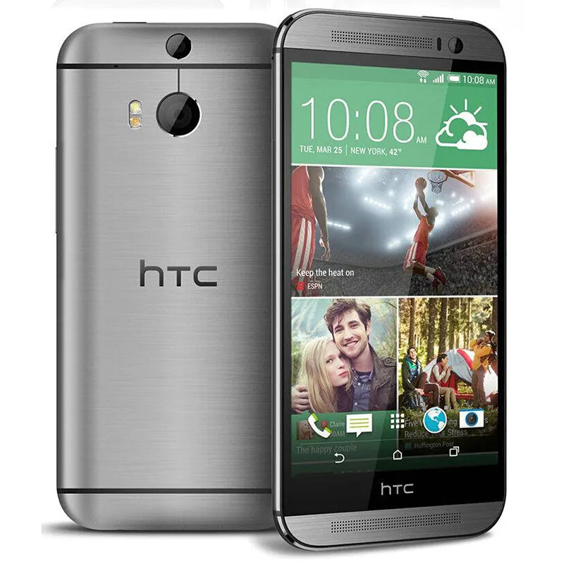 الأصلي مقفلة HTC M8 الهواتف المحمولة 5 '' كواد كور 16GB 32GB ROM WCDMA LTE تجديد الهاتف