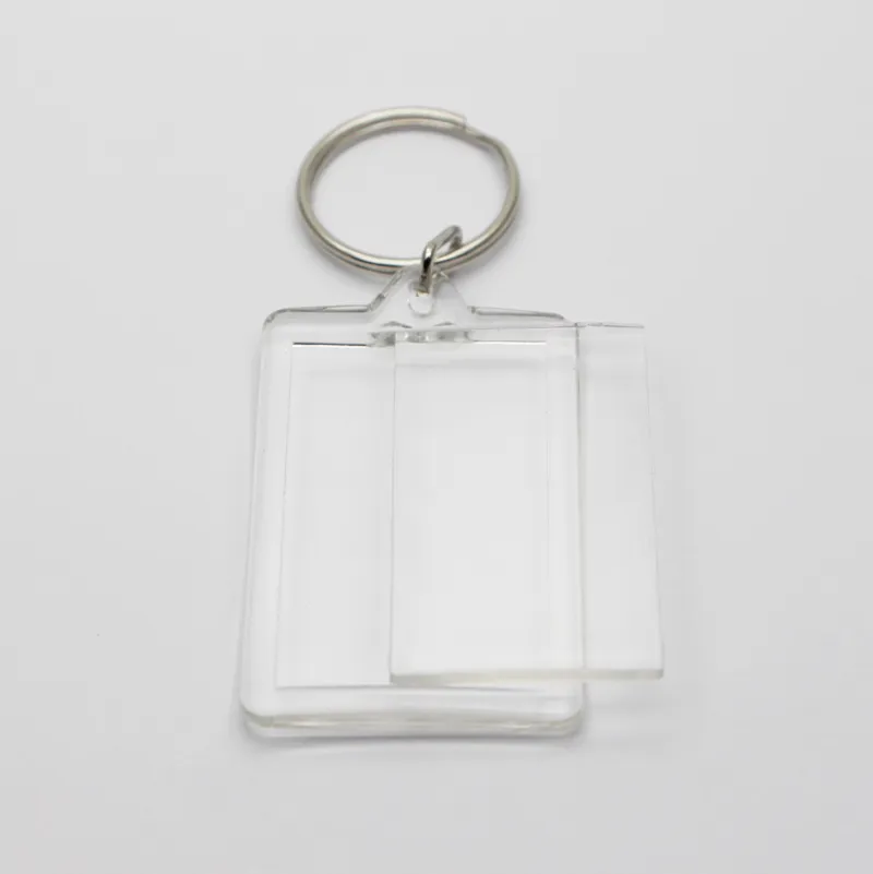 Acrylic Rectangle Blank Acrylic Keychains Insert Blank, 1.72X 1., 1