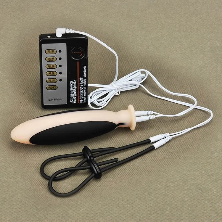 Новый влагалище анальный штекер электрическим током вибратор влагалище прикладом секс игрушки пульс физиотерапия продукты секса для женщин мужчин A13