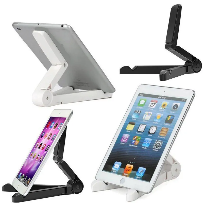 Foldbar Aframe Labelledesk hållare Telefon Tablett Standmontering för iPad Mini Air 1 2 3 4 Ny tablettfäste7200096