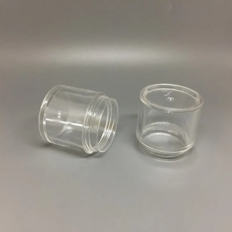 Bottiglia contenitore cosmetico riutilizzabile in barattolo di plastica trasparente da 10 ml G campione di polvere unghie trucco ombretto